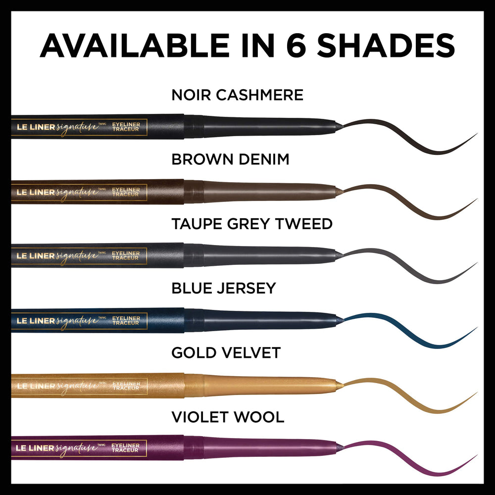 L'Oreal Paris Le Liner Signature ophthalmologist-tested for sensitive eyes.