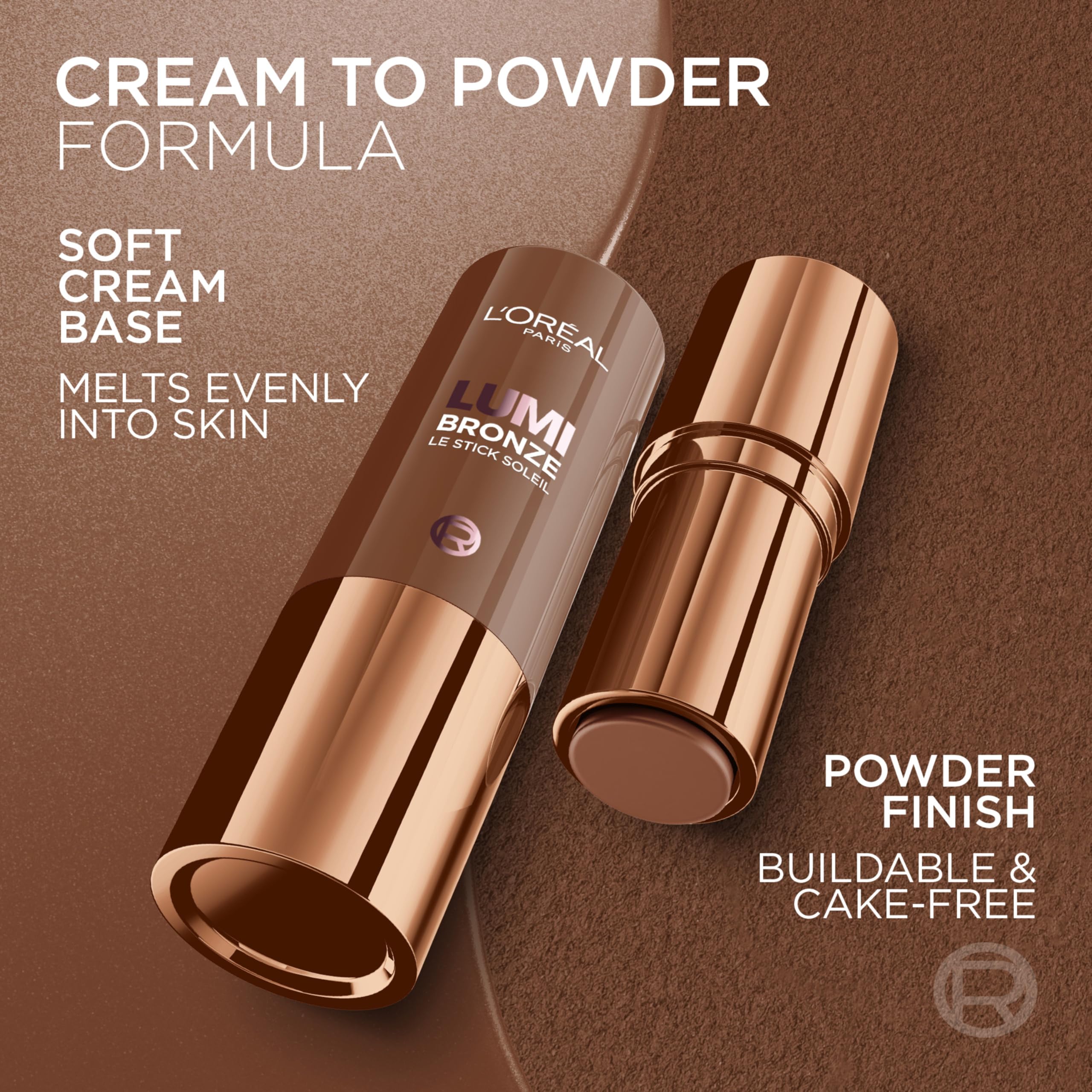 L'Oreal Paris Lumi Bronze Le Stick Soleil available in five sun-kissed shades.