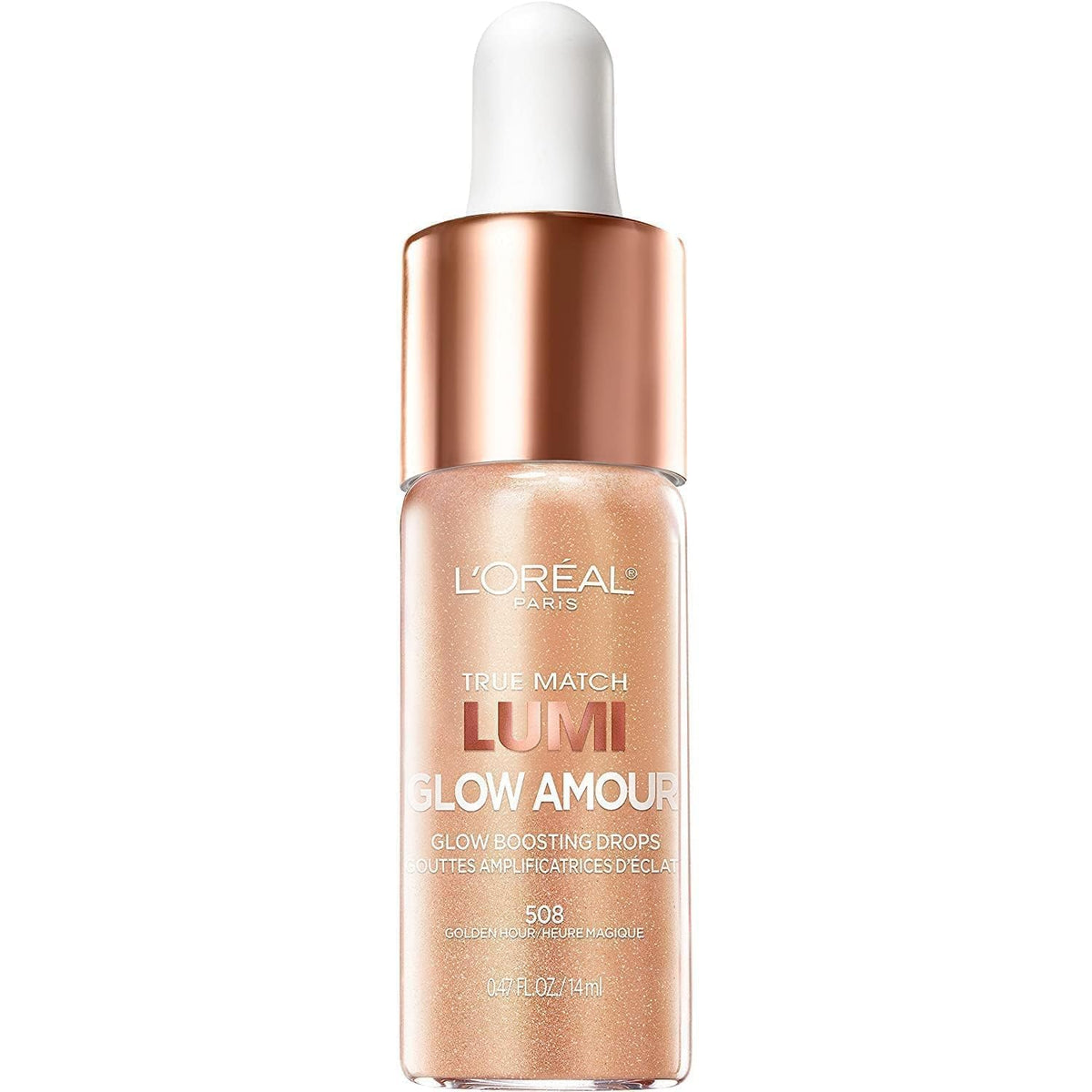 L'Oreal Paris Lumi Glow Amour drop-pour adds radiant, customizable glow.