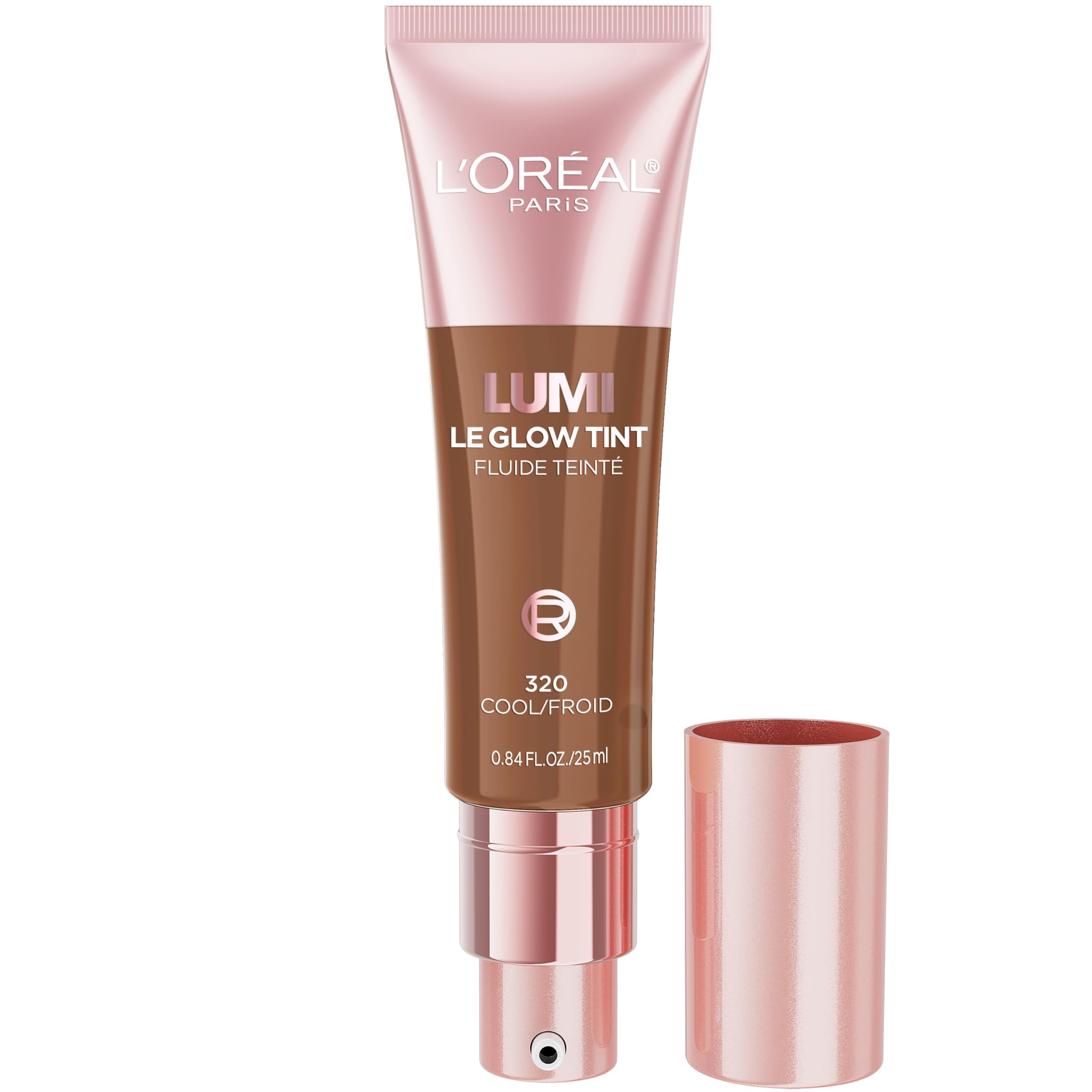 L’Oréal Paris Lumi Le Glow bottle closeup highlighting radiant tint.