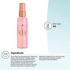 L'Oreal Paris LUMI on skin showing mid-day refresh and hydration.