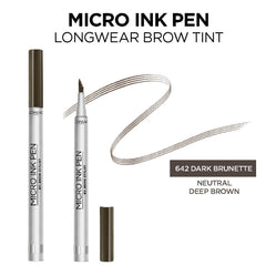 L'Oreal Paris Micro Ink Pen Brow Stylist precision comb tip for smooth color
