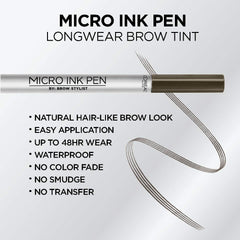L'Oreal Paris Micro Ink Pen Brow Stylist longwear tip for up to 48 hours