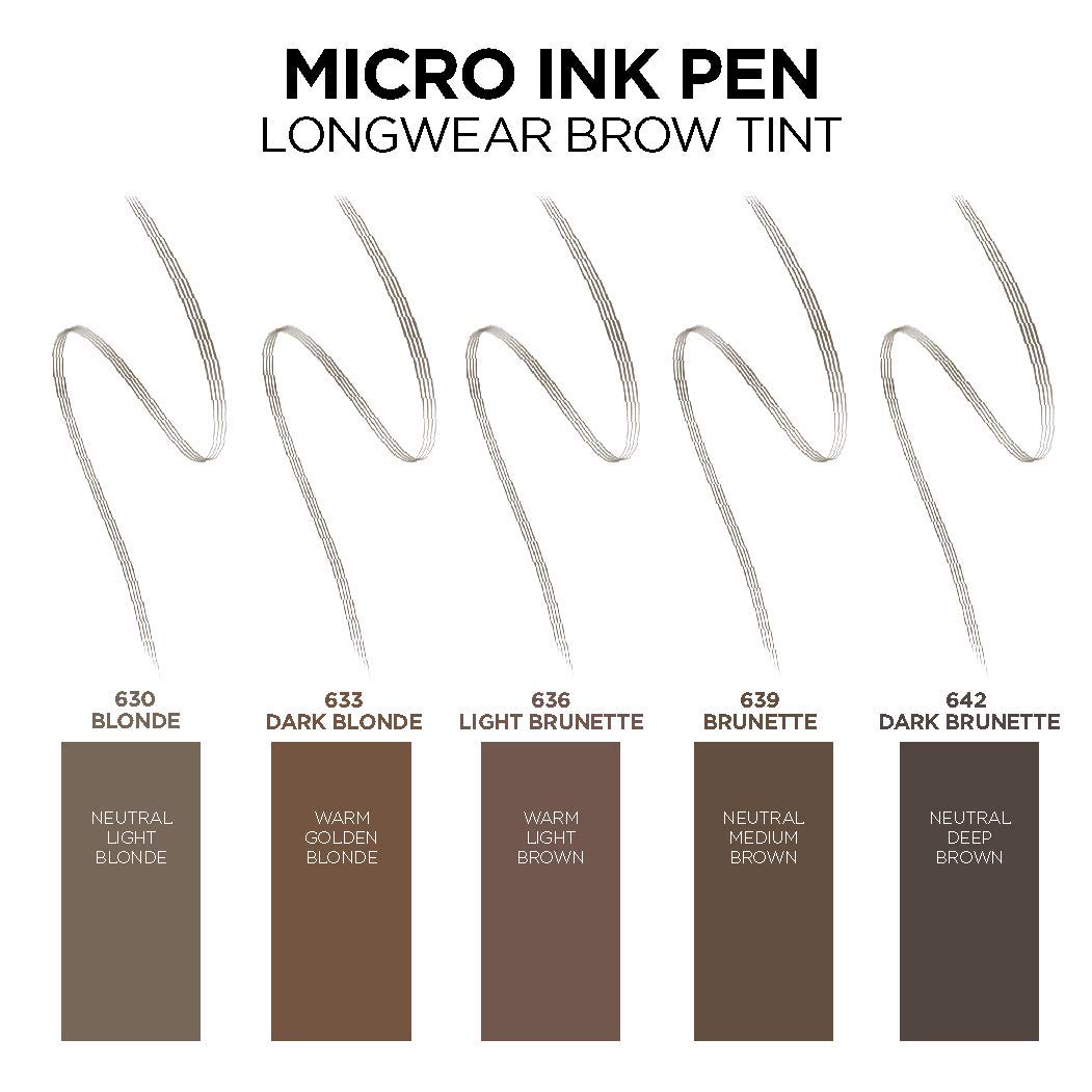 L'Oreal Paris Micro Ink Pen natural hair-like effect enhances brows for a soft look