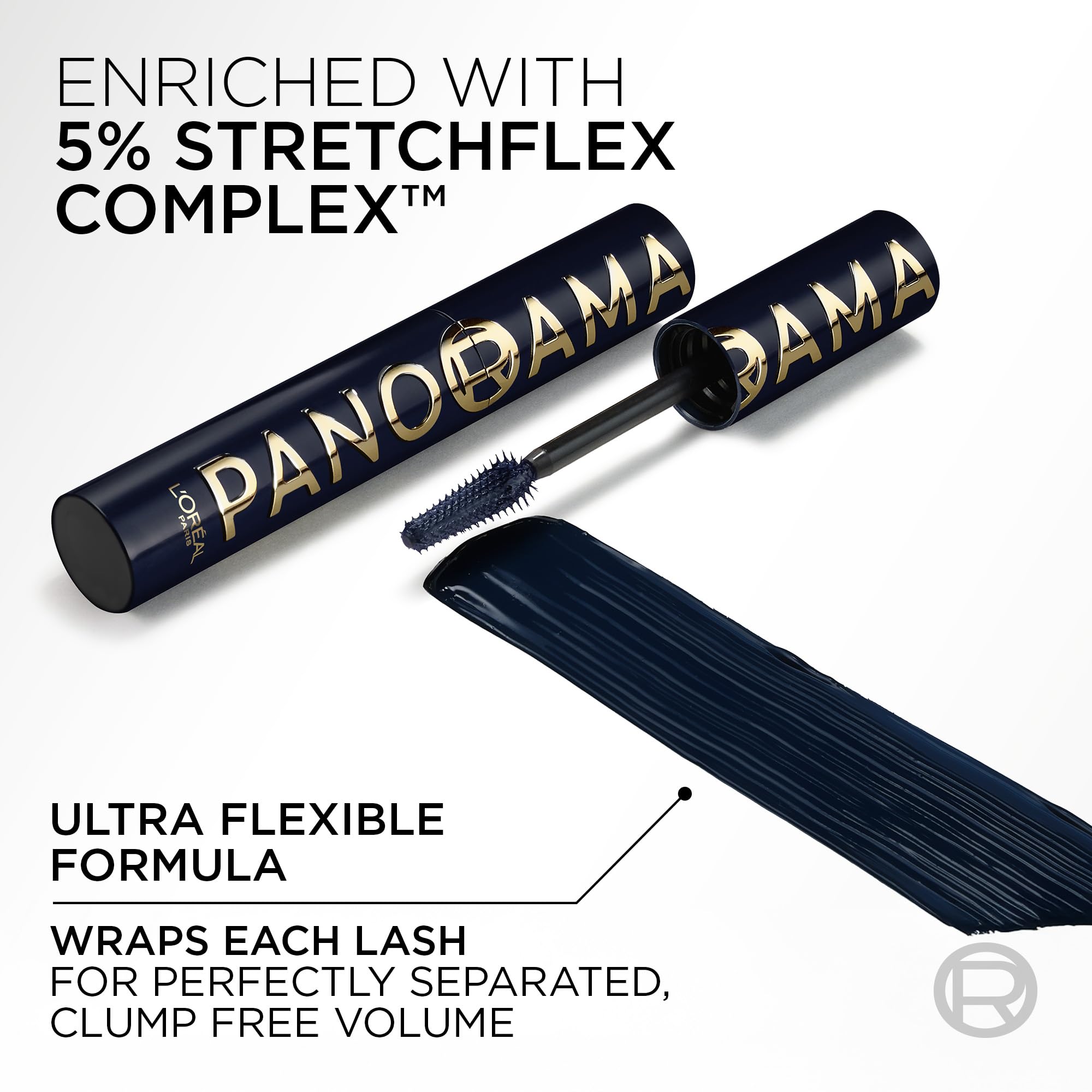 L'Oreal Paris Panorama Mascara blue shade enhances natural eye color