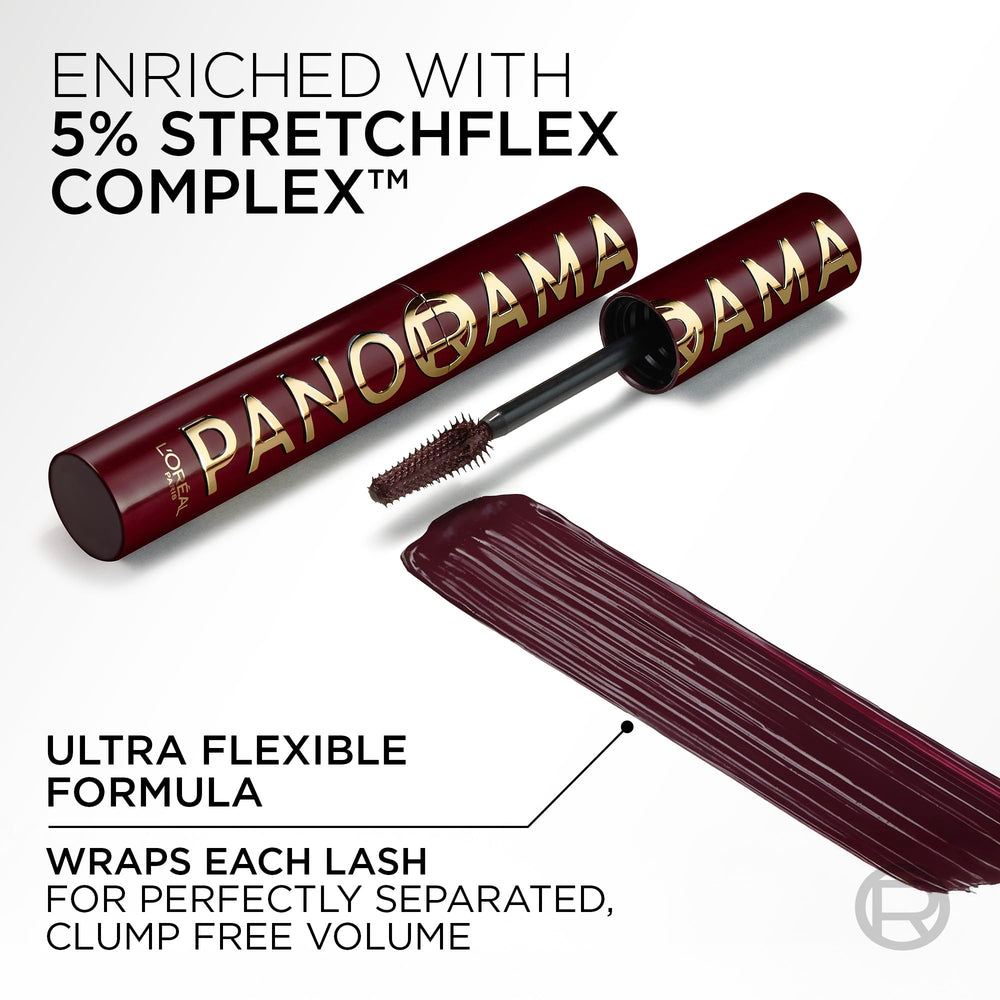 Final burgundy Panorama look for a bold, refined finish.