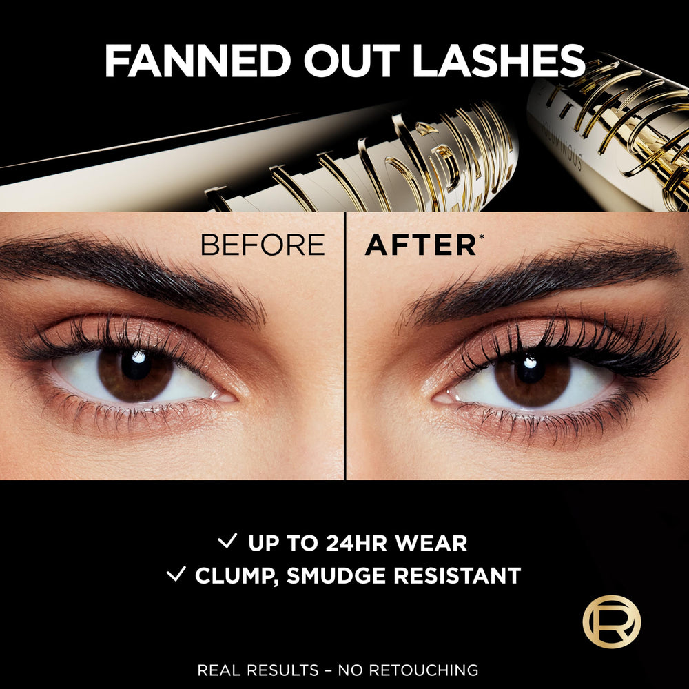 L’Oréal Paris Panorama Mascara wand demonstrates root-to-tip definition