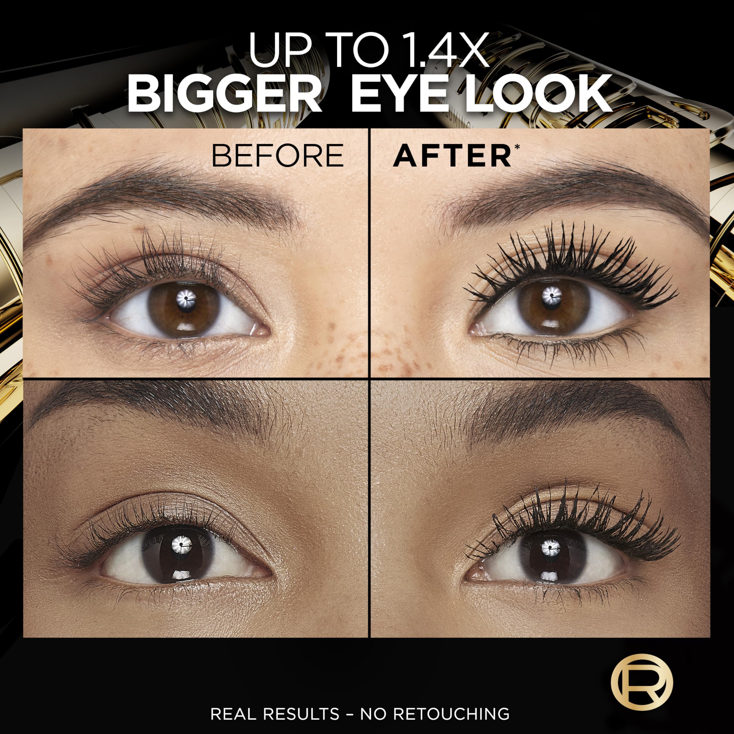 L'Oreal Paris Panorama Mascara is waterproof for reliable wear in rain or heat.