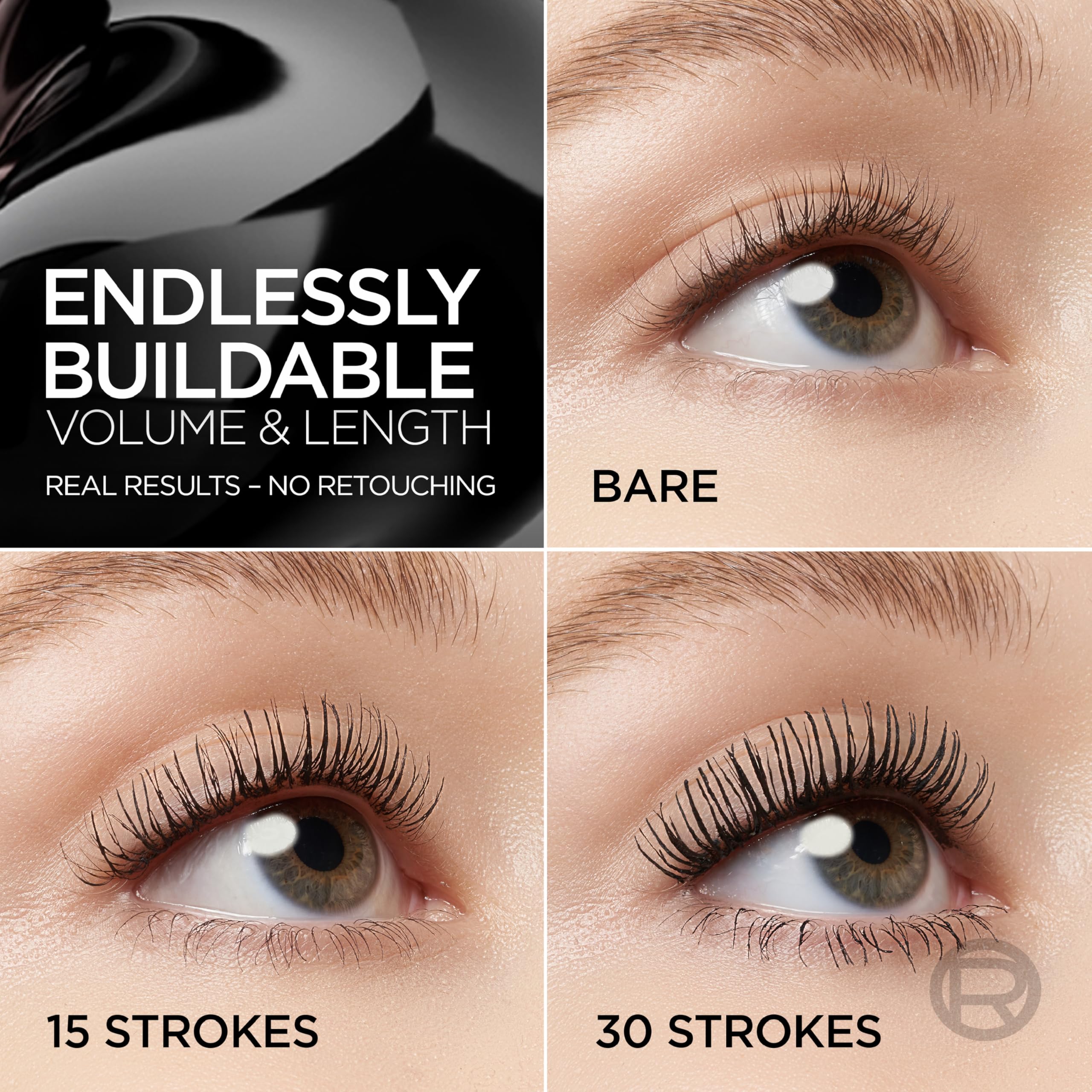L'Oreal Paris Paradise Big Deal demonstrates buildable volume for fuller lashes