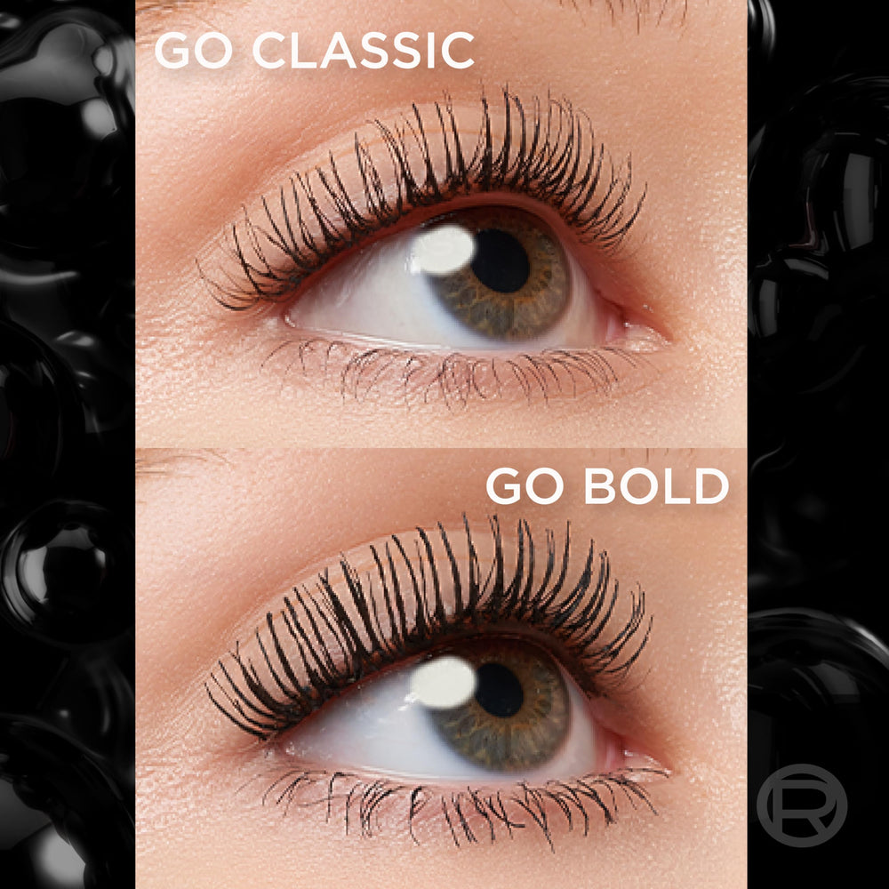 Self-smoothing complex visible as smooth lash coats with Paradise Big Deal