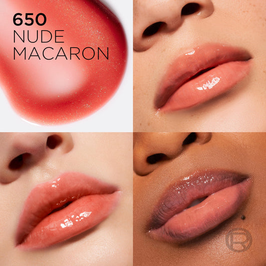 L'Oreal Paris Plump Ambition lip oil cushion applicator ready for smooth lip application.