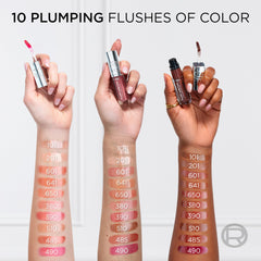 L'Oreal Paris Plump Ambition nude macaron 650 swatch for soft color.