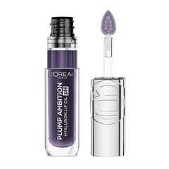 L'Oreal Paris Plump Ambition lip oil bottle with color-changing tint and 24-hour hydration.