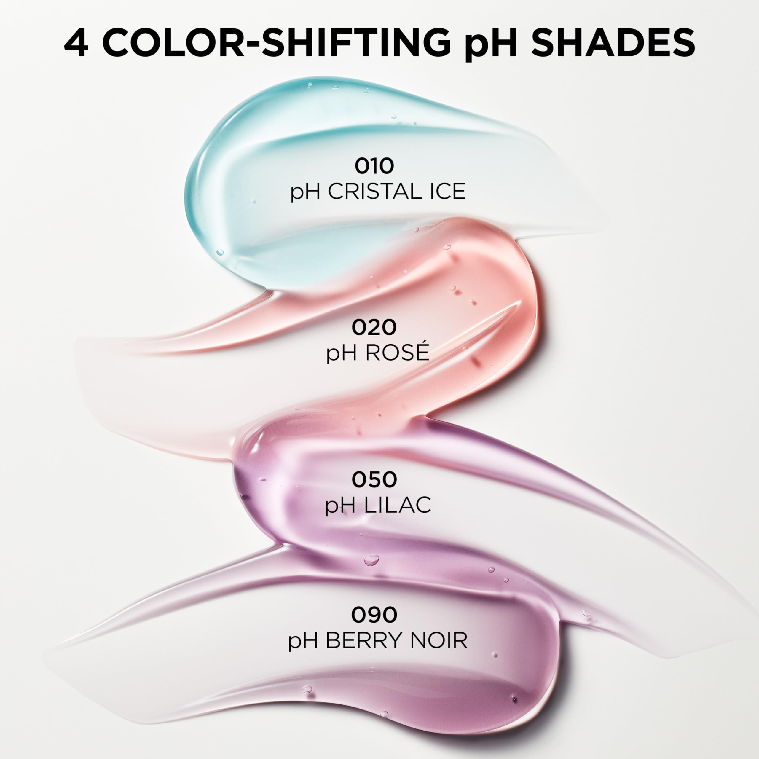 Lilac shade swatch on lips