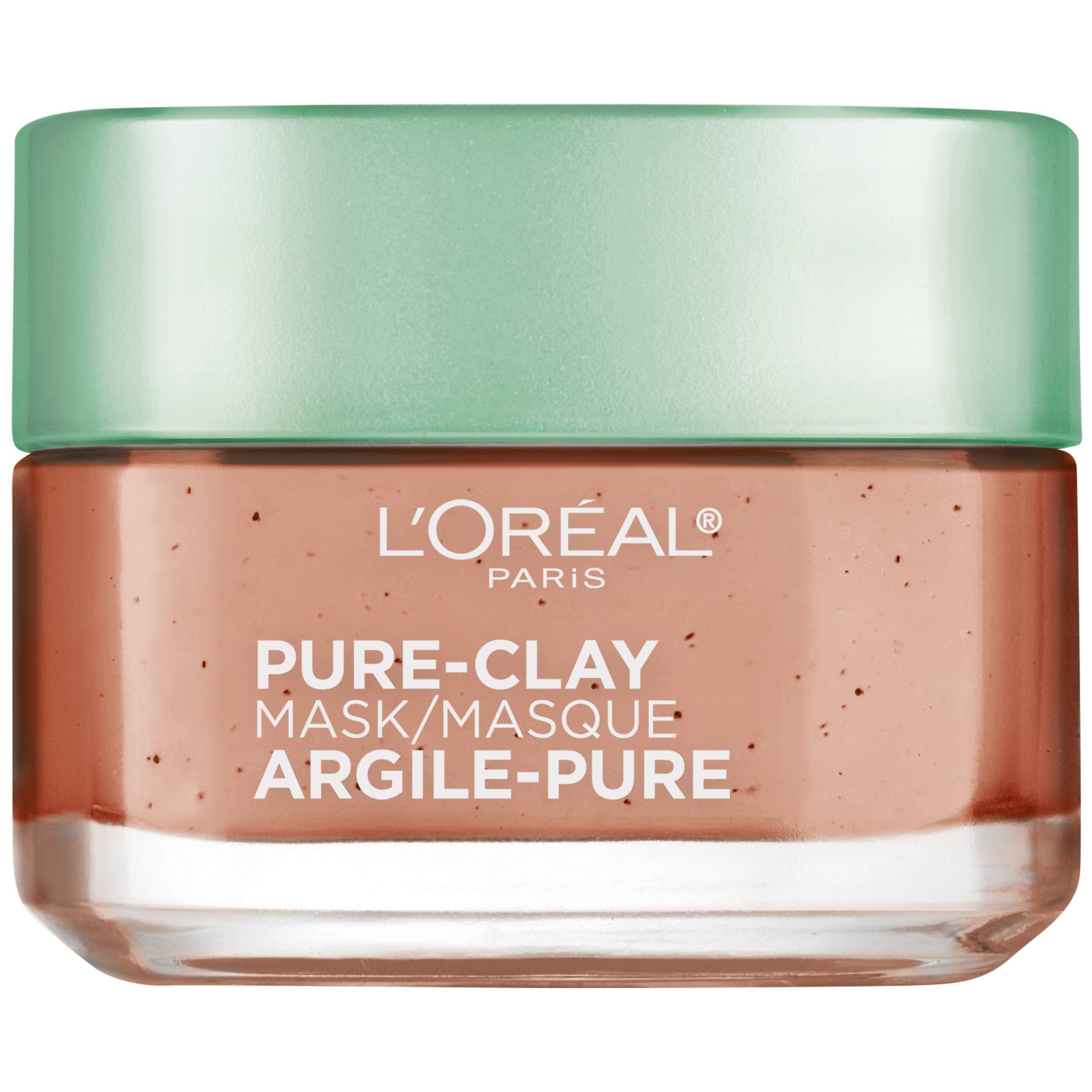 L'Oreal Paris Pure Clay Mask with Red Algae packaging, ideal for at-home oil control.