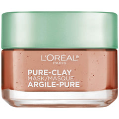 L'Oreal Paris Pure Clay Mask with Red Algae packaging, ideal for at-home oil control.