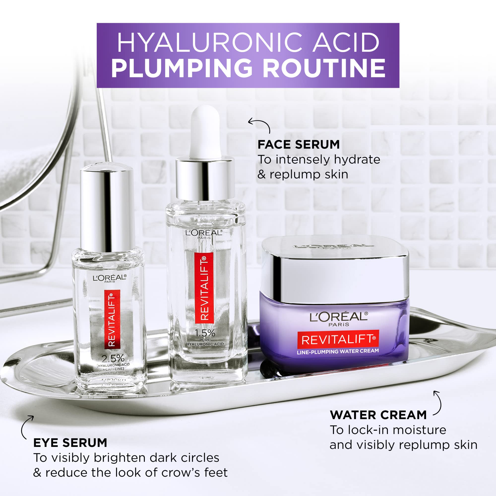 Anti-aging moisturizer sample included with serum