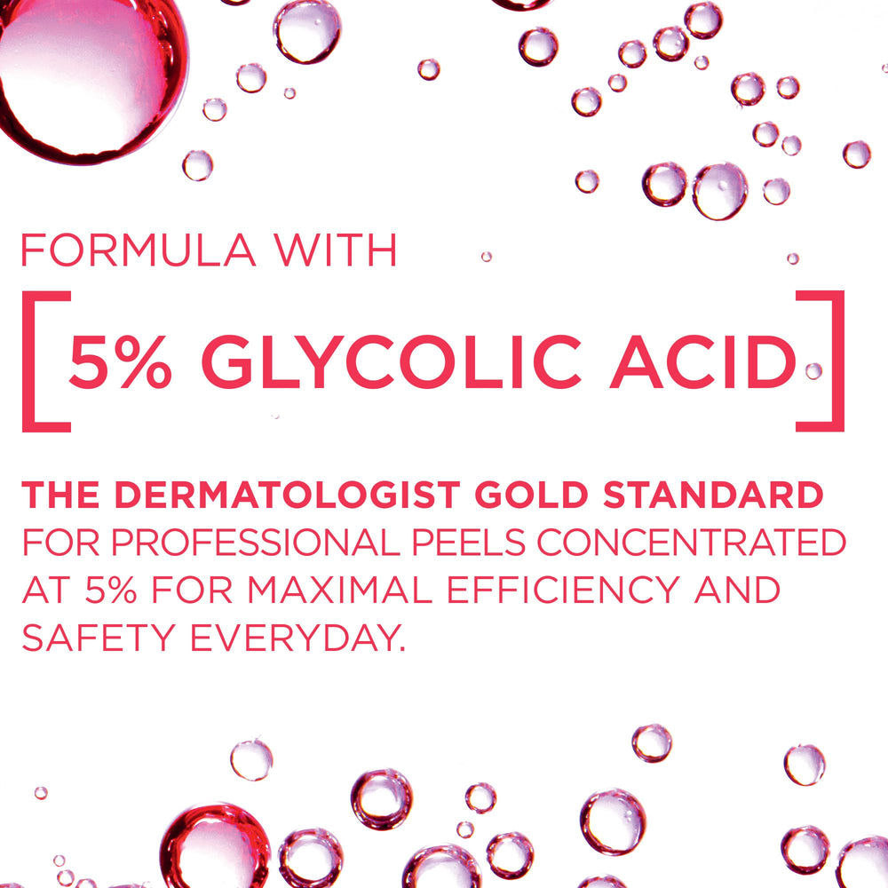 Glycolic acid and Aloe Vera blend for gentle exfoliation and soothing hydration