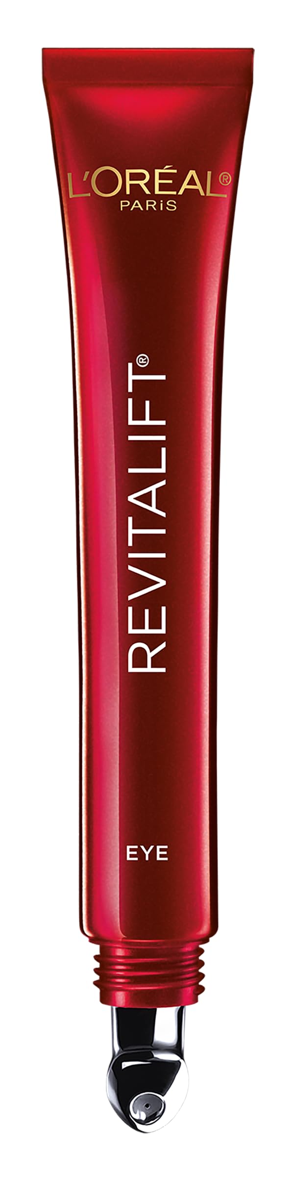 L'Oreal Paris Revitalift Triple Power Eye Cream bottle close-up highlighting pro-retinol for firmer under-eye skin