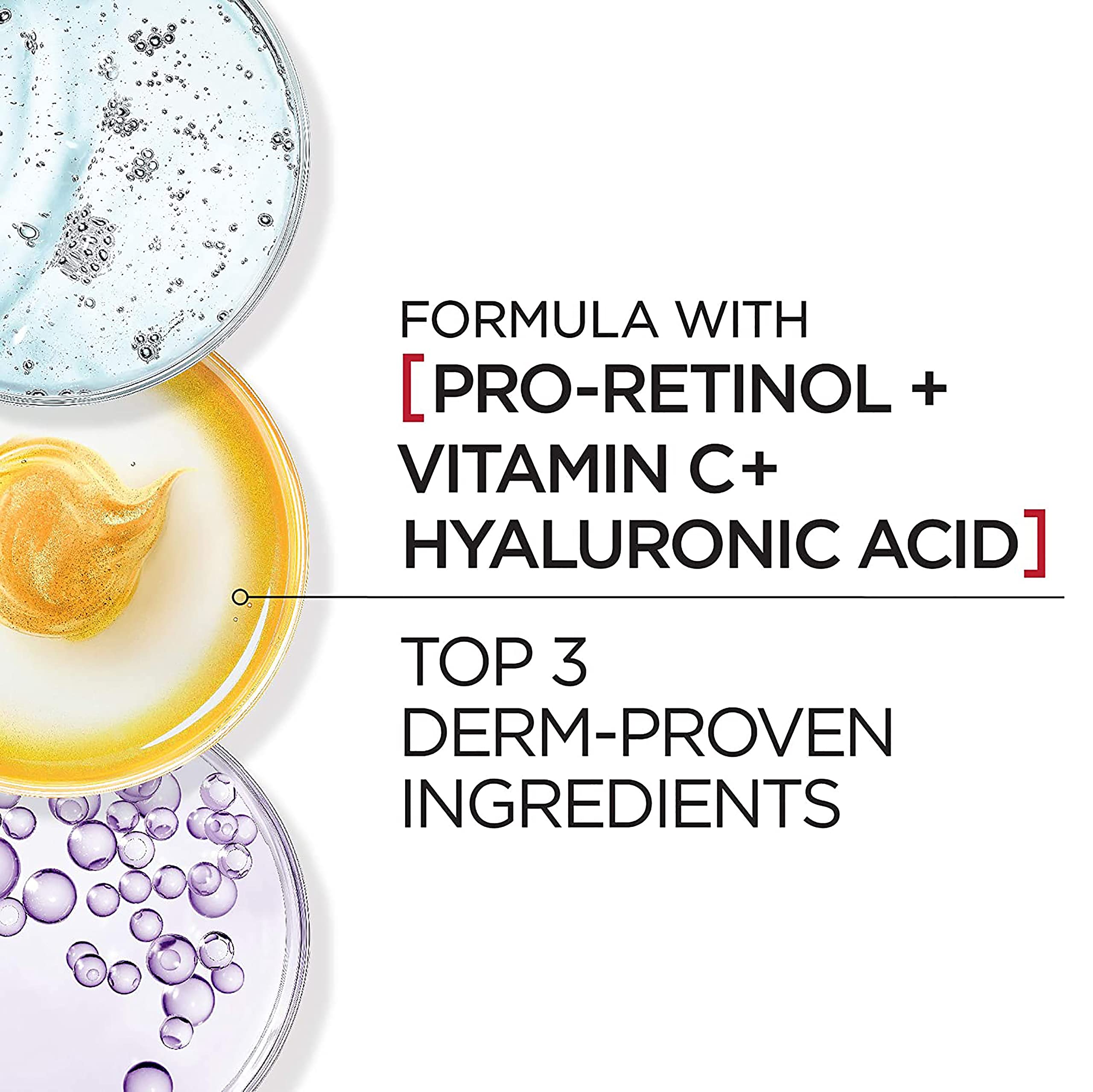 L'Oreal Paris Revitalift Triple Power Eye Cream close-up shows brighter under-eye area