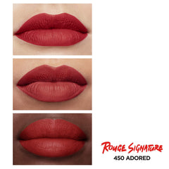 L'Oreal Paris Rouge Signature Adored worn for everyday wearable color.