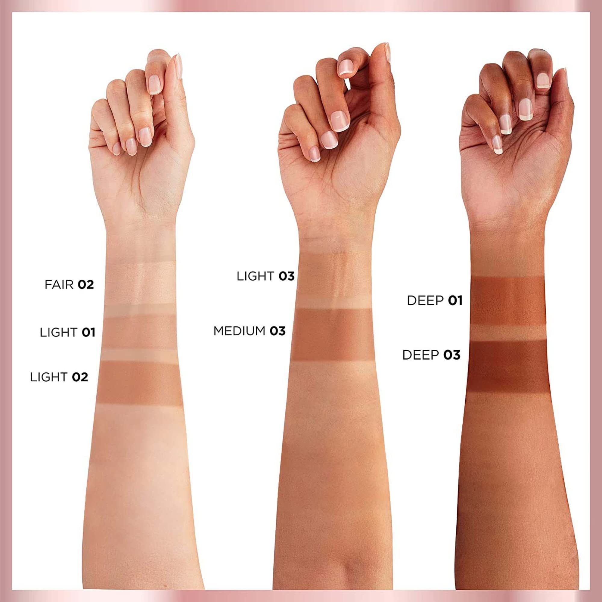 L'Oreal Paris Skin Paradise application routine shows quick even blending