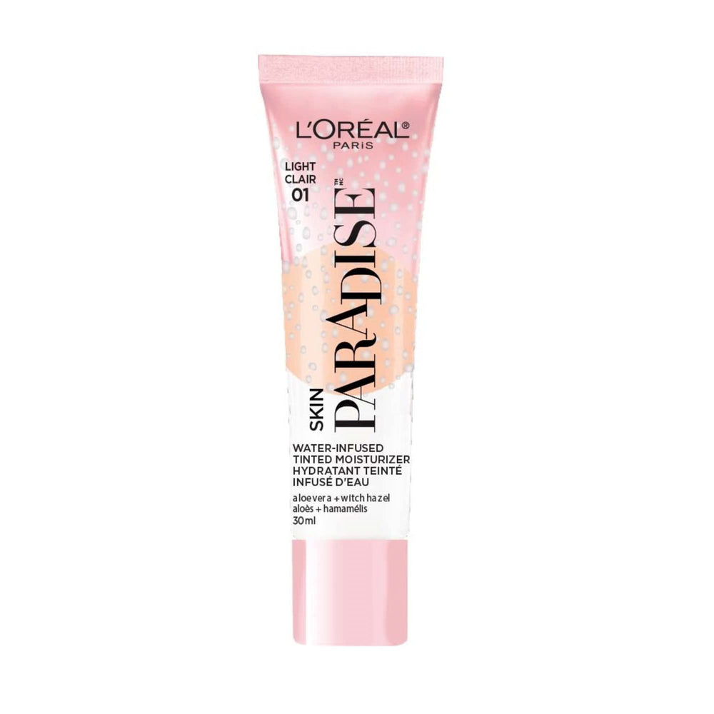 L'Oreal Paris Skin Paradise bottle pour shows lightweight hydration