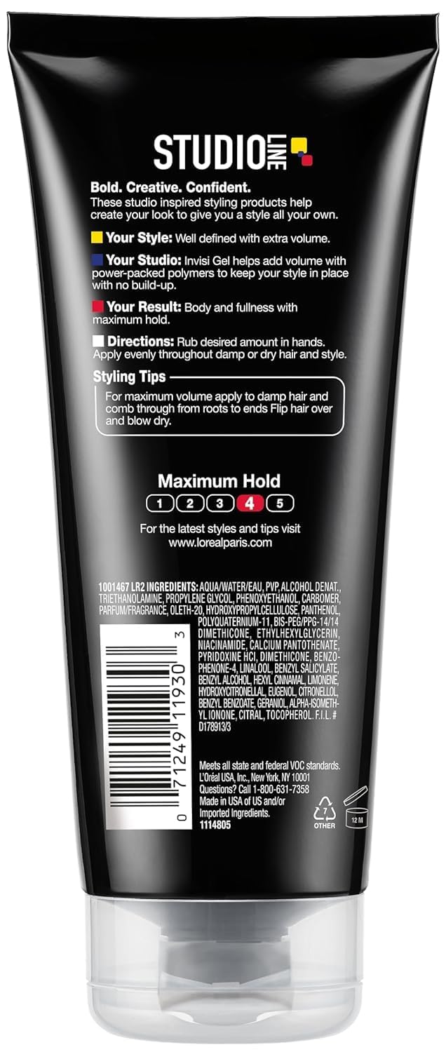 L'Oreal Paris Studio Line Invisi Gel applies smoothly for defined volume