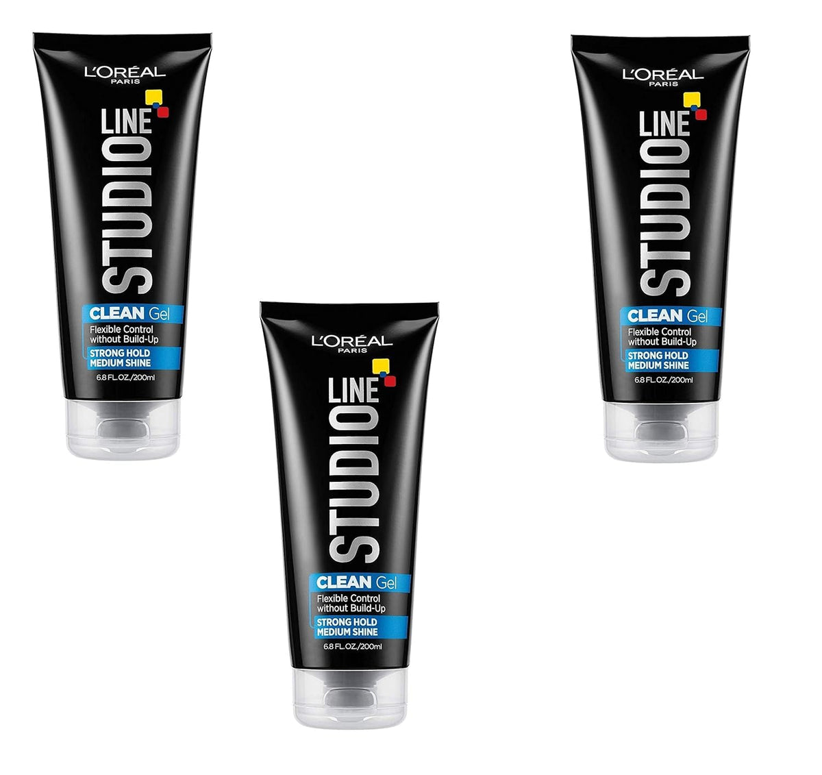 L'Oreal Paris Studio Line Clean Gel bottle offers strong hold for lasting style