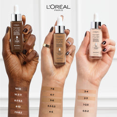 Model applying True Match shade 8.5-9.5 for even complexion