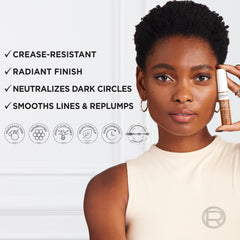 L'Oreal Paris True Match Radiant Serum Concealer 24 shades on display for skin-like match.