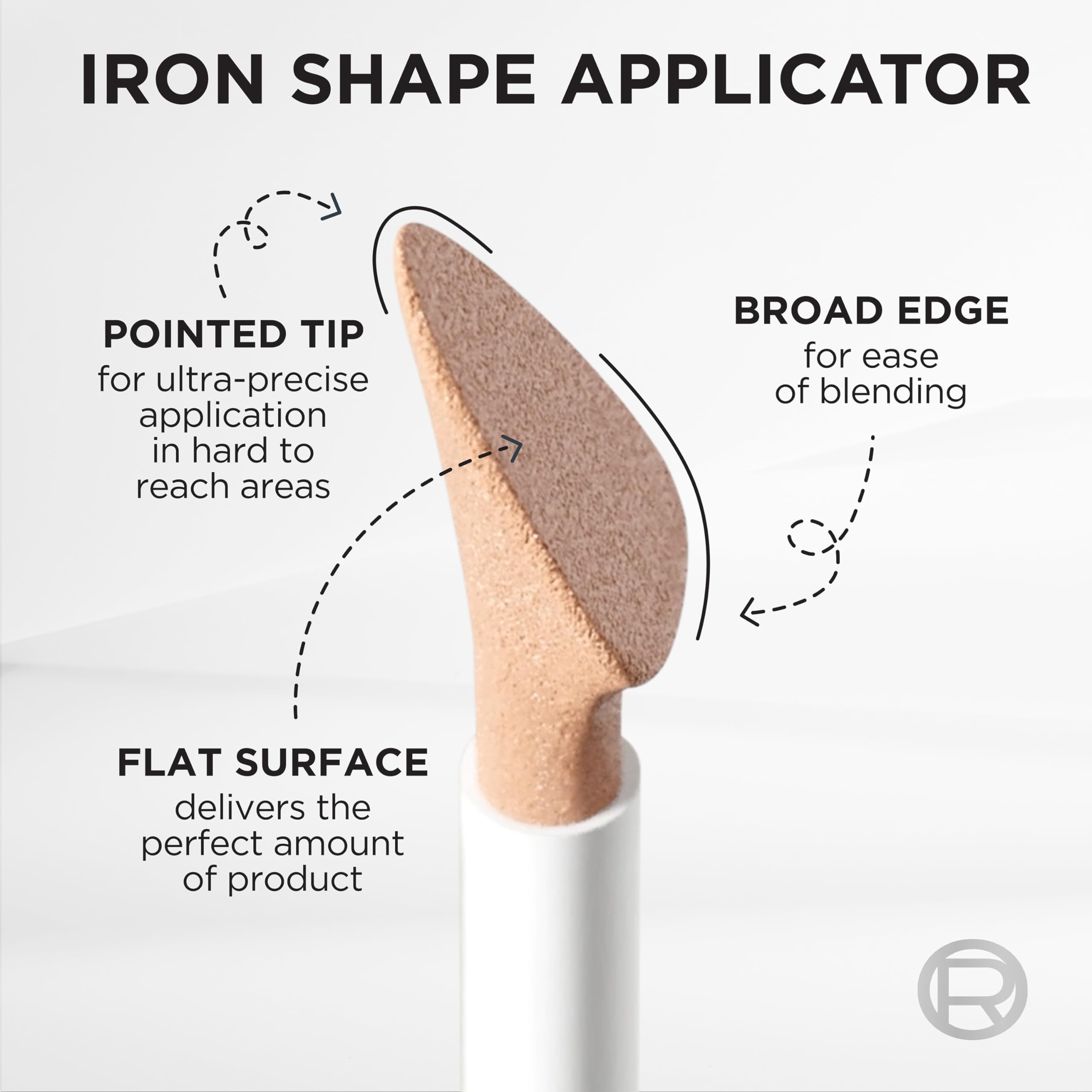 L'Oreal Paris True Match Radiant Serum Concealer cream swirl demonstrates quick blending and hydration.