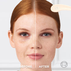 L'Oreal Paris True Match Radiant Serum Concealer flat-tip applicator in use