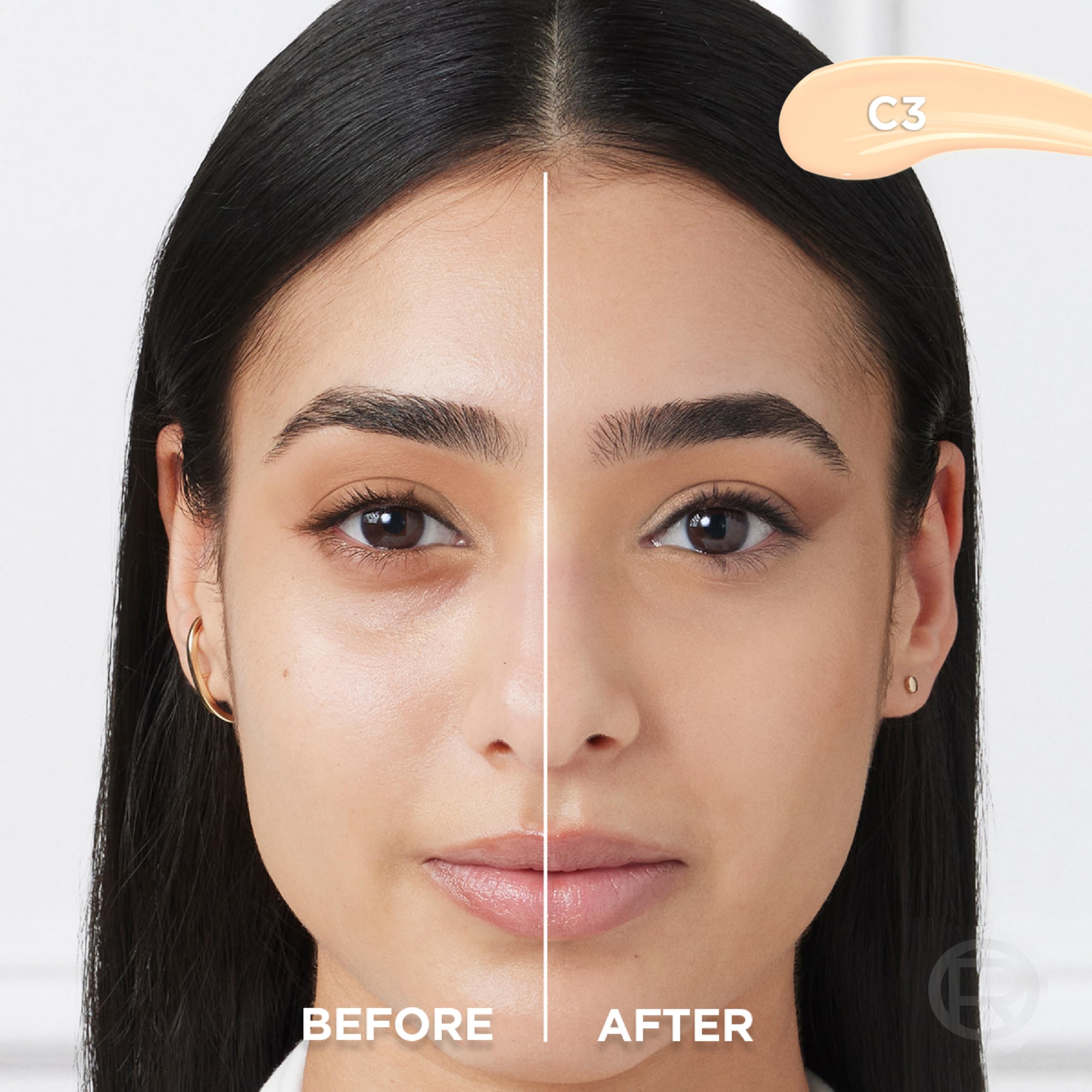 L'Oreal Paris concealer flat-tip applicator enabling quick one-swipe coverage