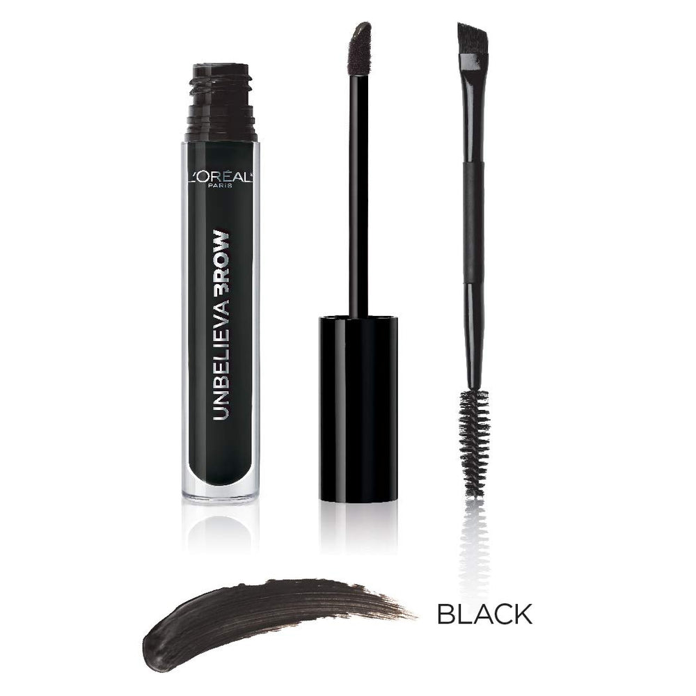 Waterproof film from Unbelieva-Brow seals pigments for smudge-proof brows.