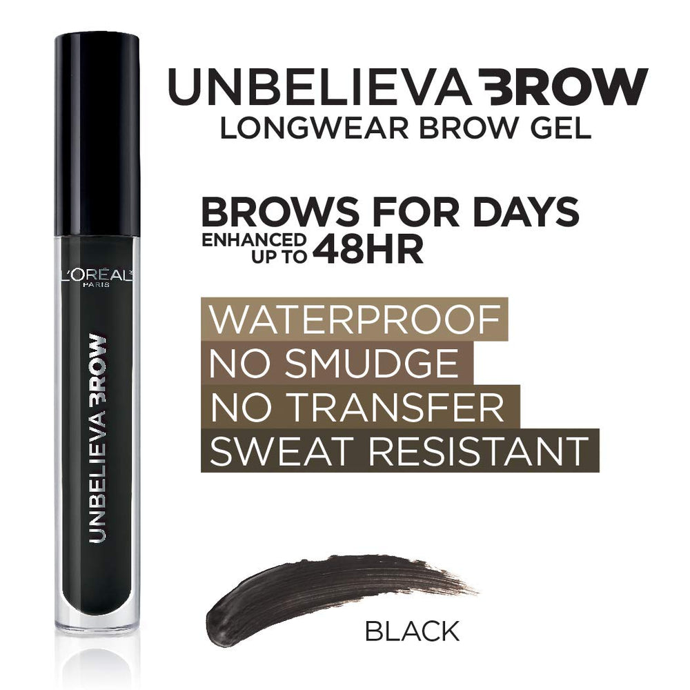 Gel resists sweat during workouts, maintaining brow definition.