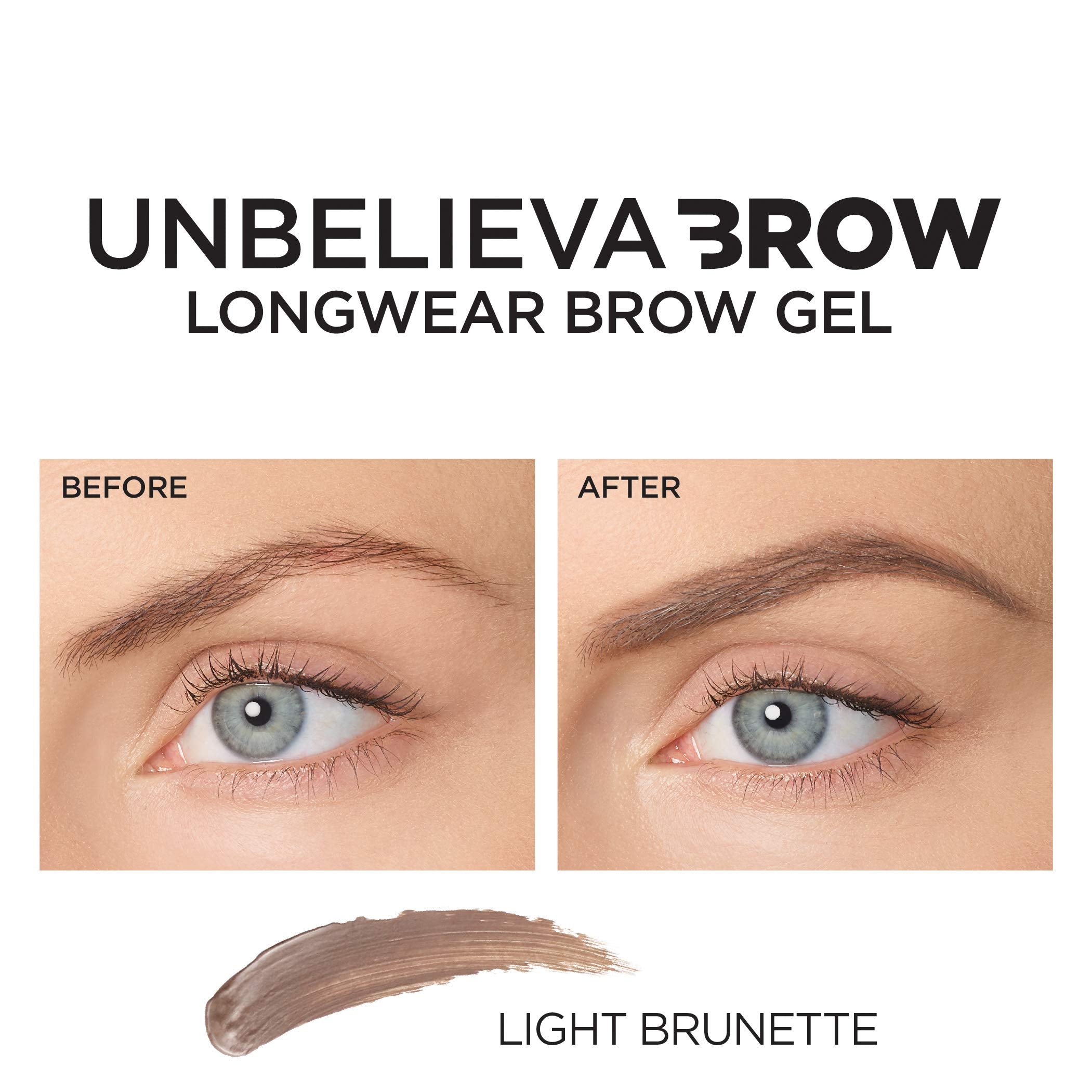 L'Oreal Paris Unbelieva-Brow waterproof film seals pigments on brow hairs.