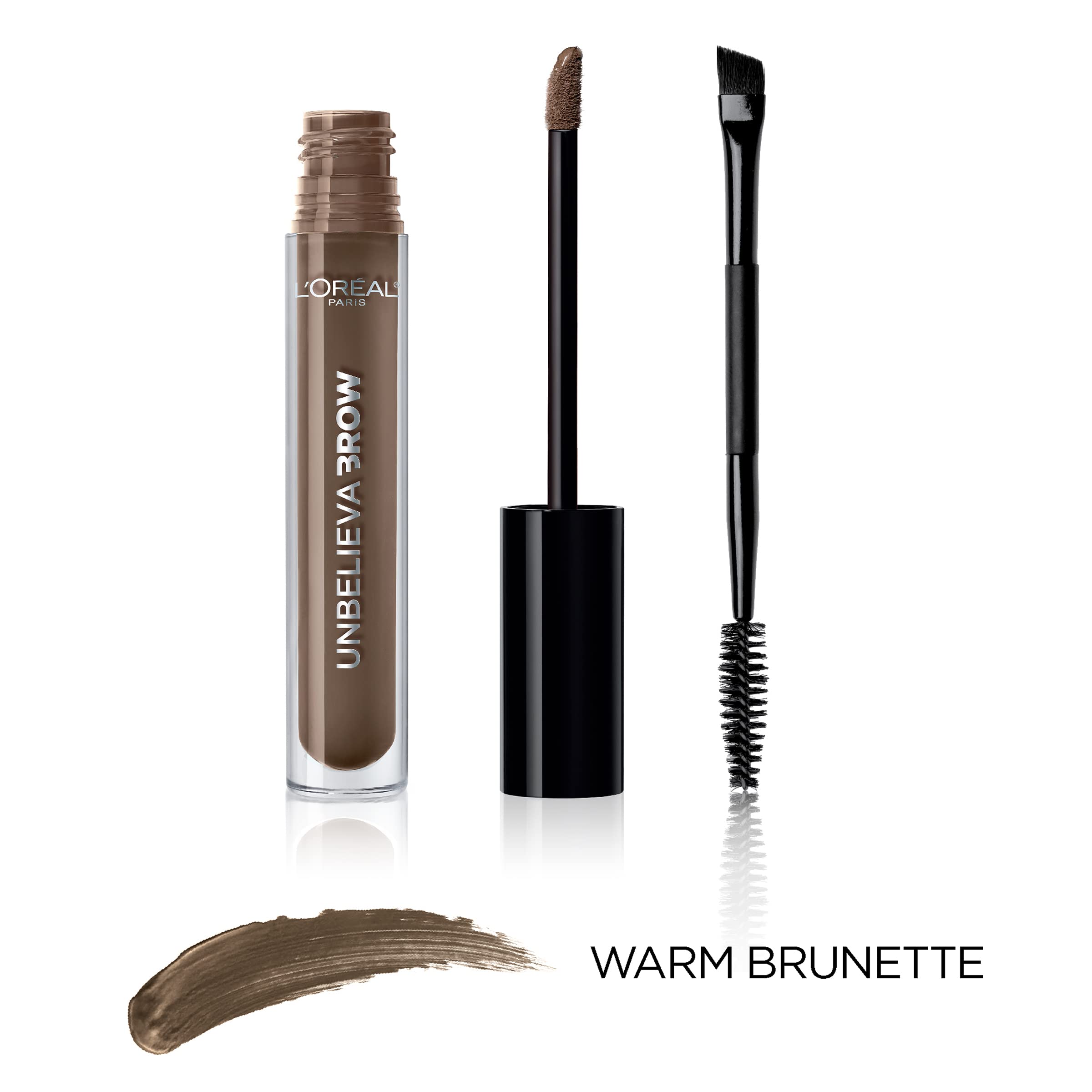 L'Oreal Paris Unbelieva-Brow Warm Brunette swatch on skin.