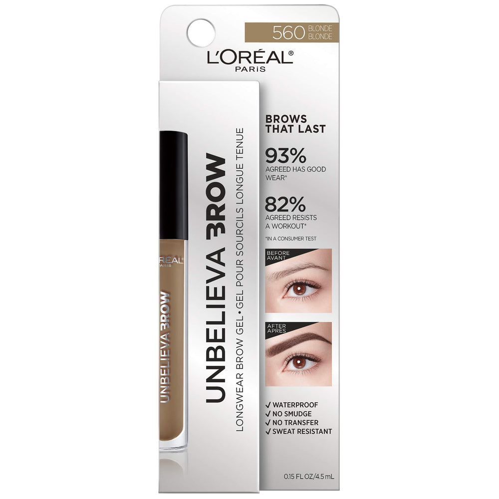 L'Oreal Paris Unbelieva-Brow waterproof formula forms a durable brow film.