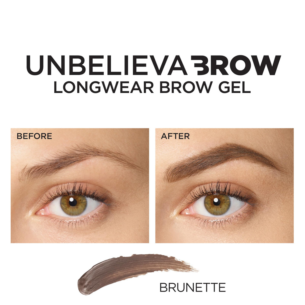 Unbelieva-Brow applies waterproof film to seal pigments on brow hairs.