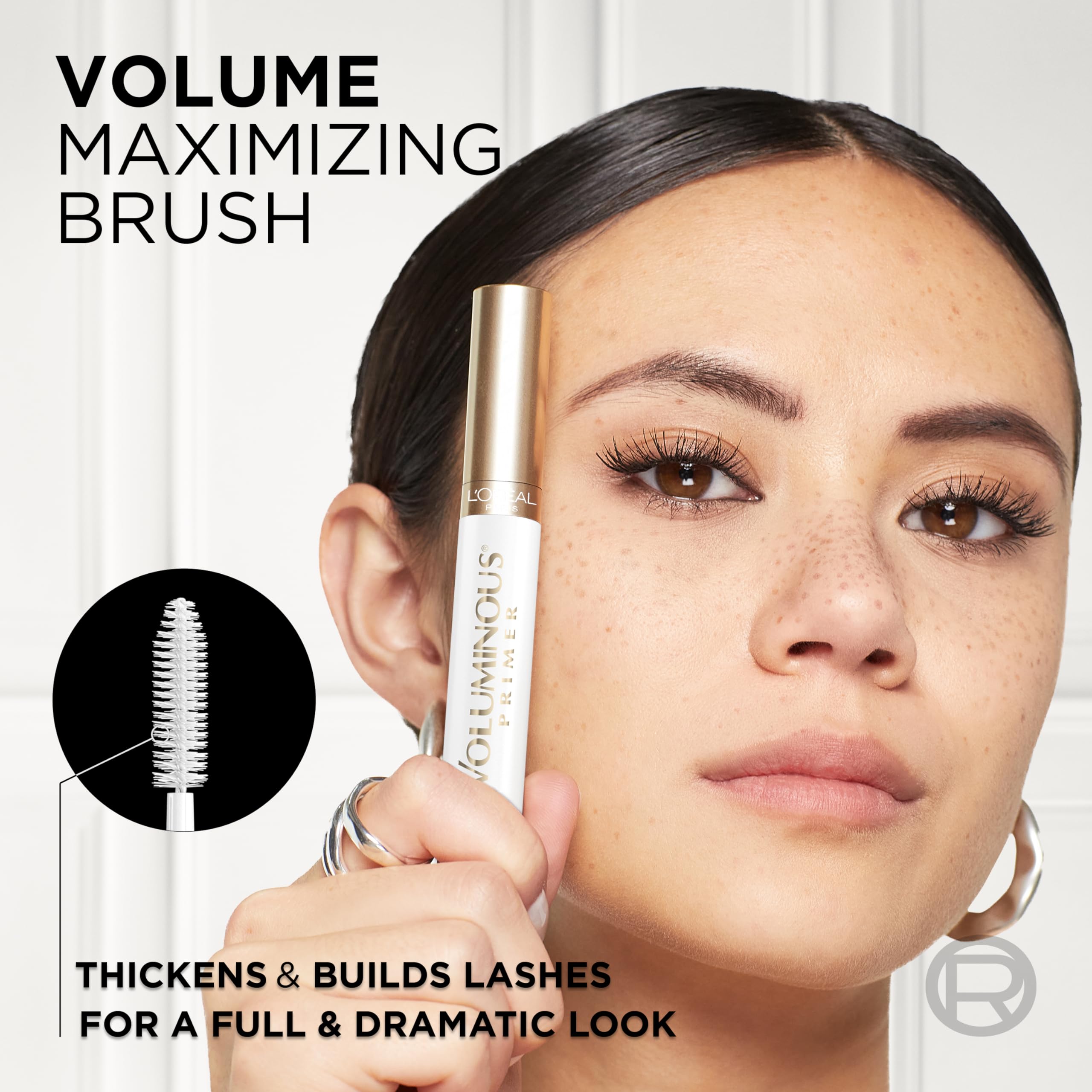 Duo-pack display of primer and mascara ready for bold definition