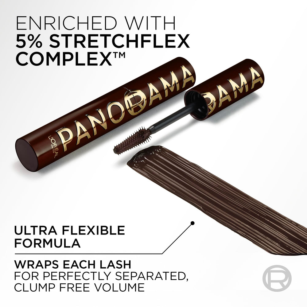 Packaging image highlighting Brown Leather shade and branding