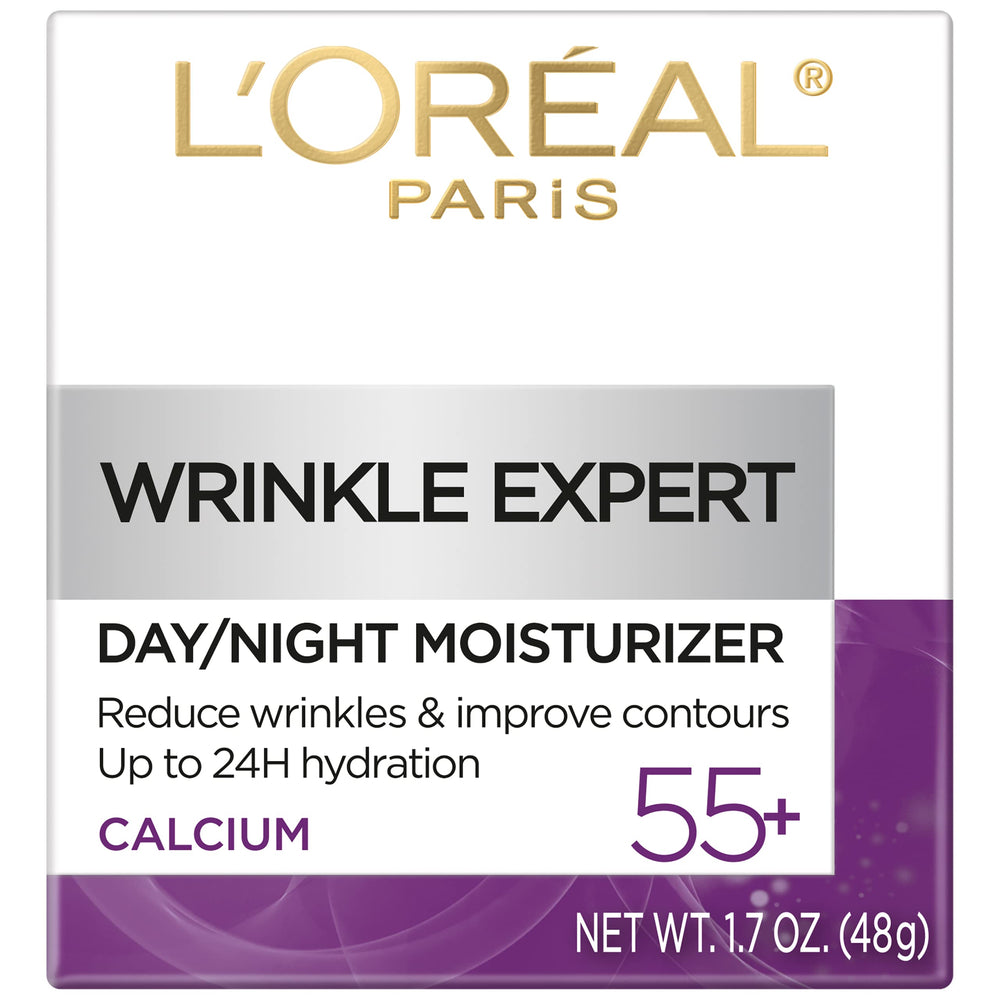 L’Oréal Paris Wrinkle Expert calcium-infused formula highlights strengthening thinning skin over time