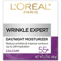 L’Oréal Paris Wrinkle Expert calcium-infused formula highlights strengthening thinning skin over time