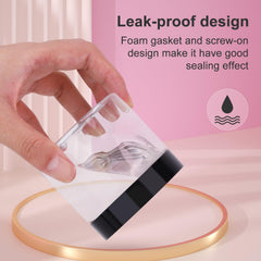 Loretoy foam-pad lid ensures airtight sealing and spill prevention.