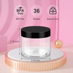 Loretoy wide-mouth jar for easy filling and cleaning.
