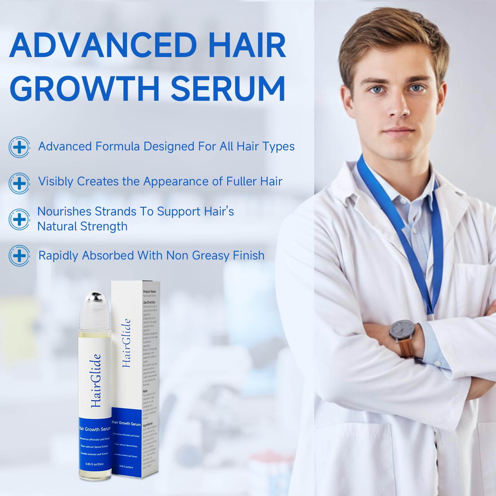 LOREVIYA camellia and argania oil blend suggests nourishing scalp environment.