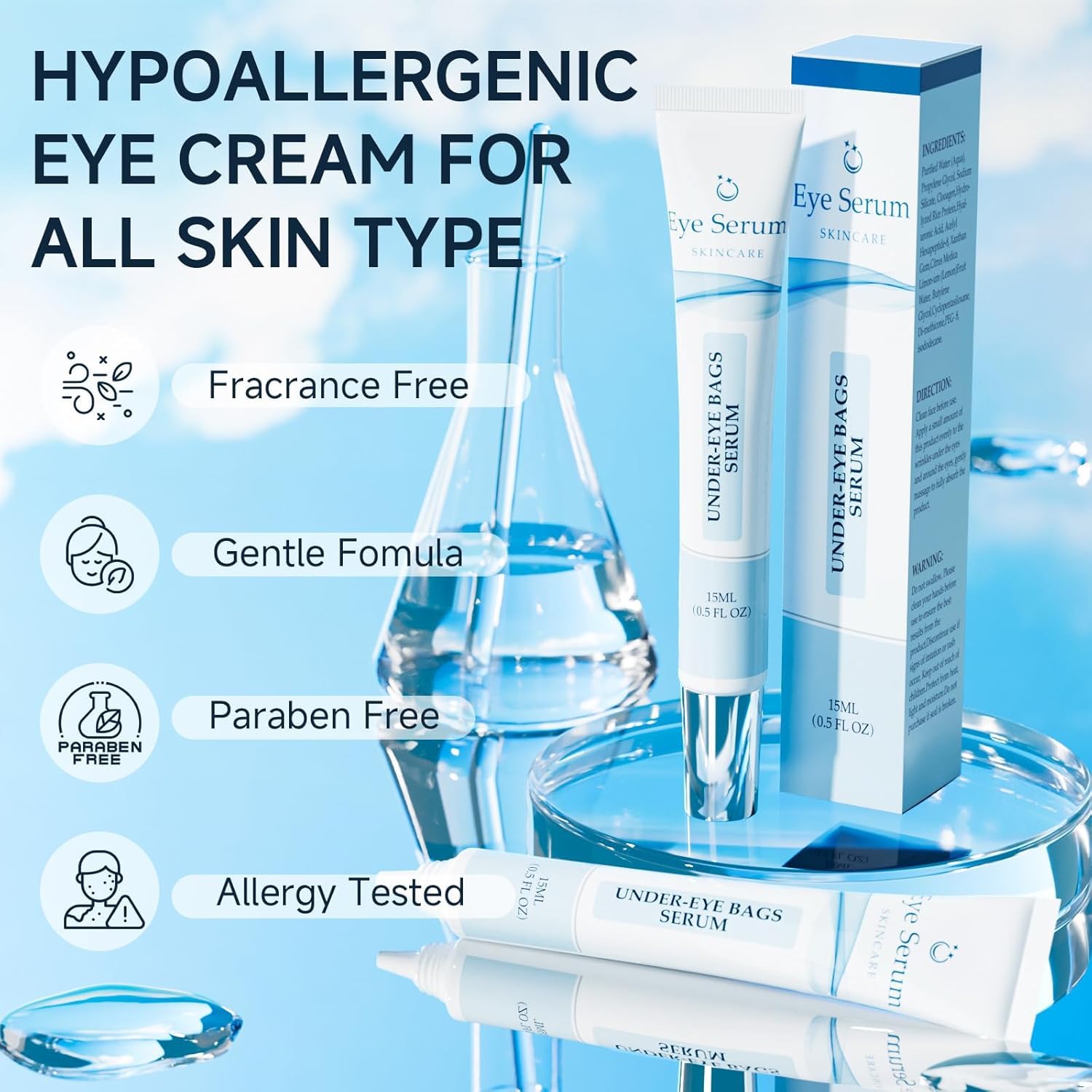 Loreviya daily eye care routine image suggests consistent care for refreshed eyes.