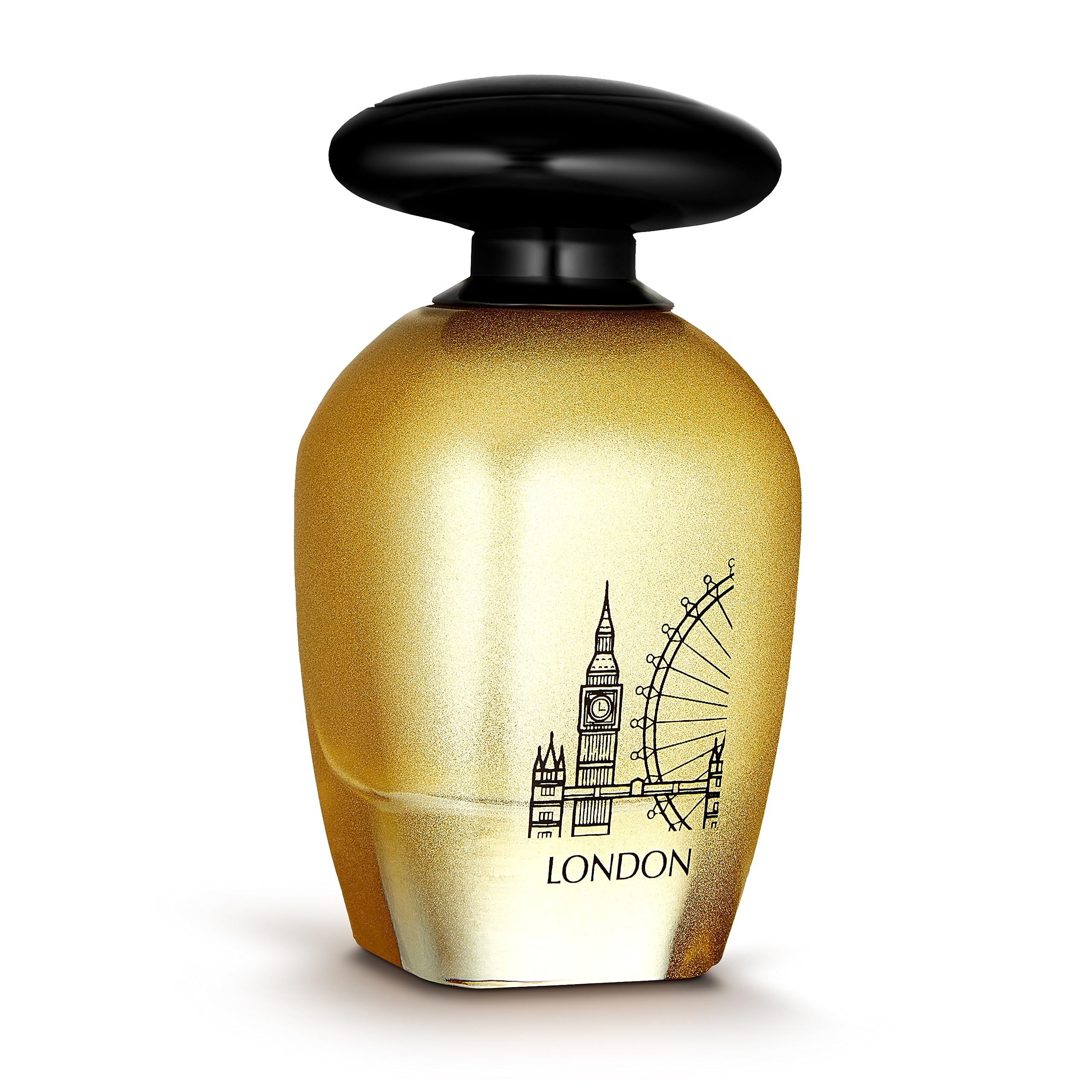Lorientale Night De Paris London bottle closeup showing amber-spicy profile.