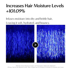 LORINIQUE heat protection up to 450°F highlighted for styling safety.